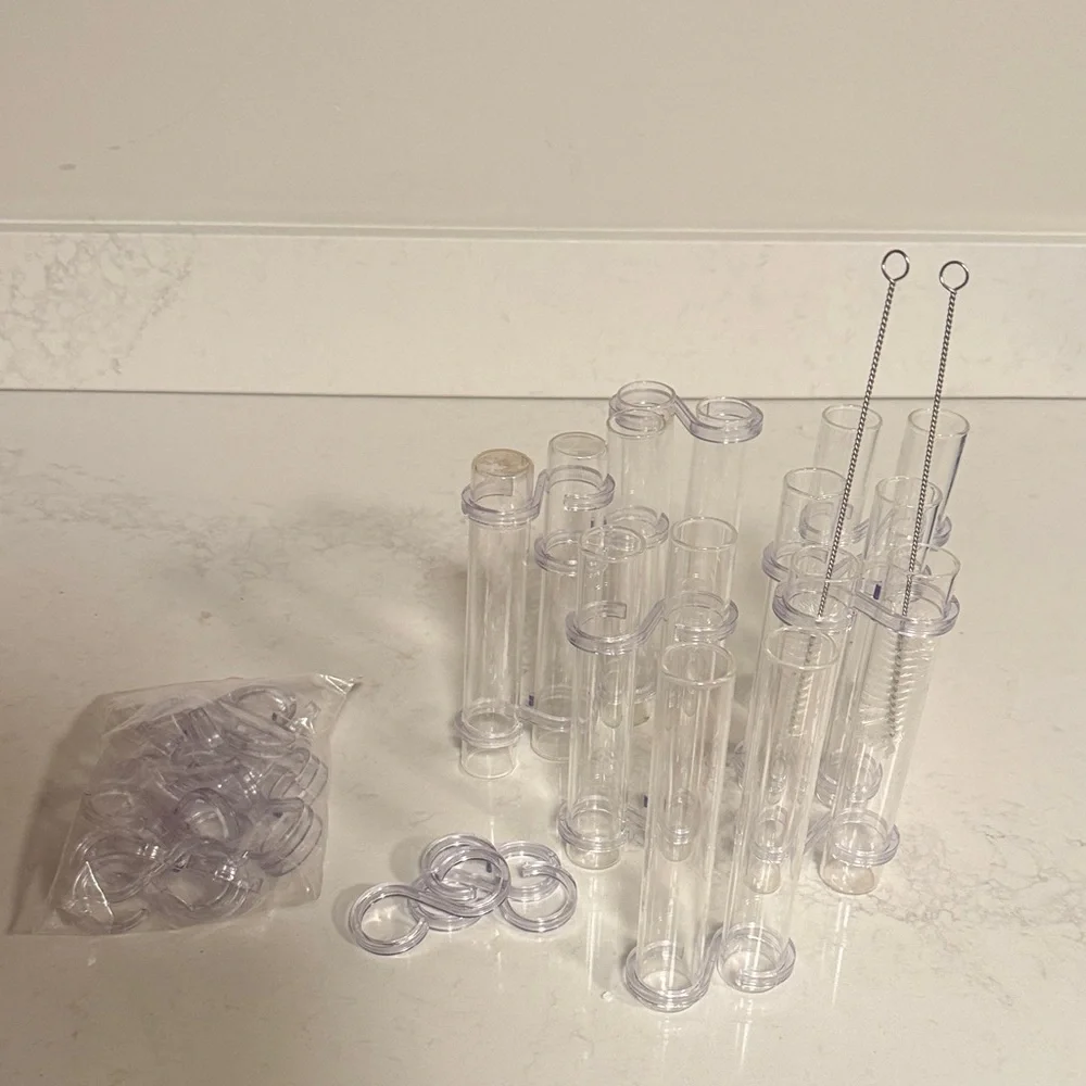 Clear Glass Test Tube Set for Parties